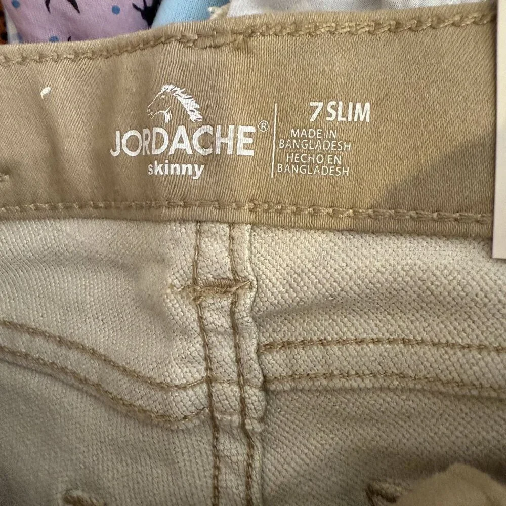 Jordache Girls Tan Skinny Jeans‎ 7 Slim